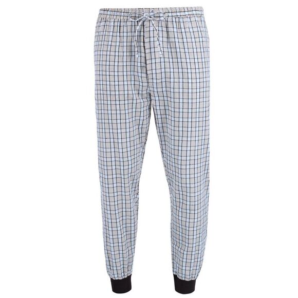 Ten West Apparel Men's V-Neck Top With Plaid Jogger Lounge Set - Picture 3 of 4